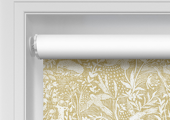 Folk Meadows, Mustard Yellow - Twist&Fit Roller Blind - Image 10